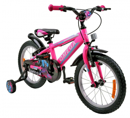 Bicicleta copii 16" OMEGA Master alb, varsta 4-6 ani [1]