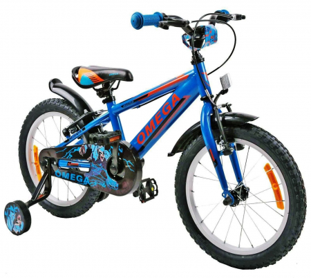Bicicleta copii 16" OMEGA Master alb, varsta 4-6 ani [1]