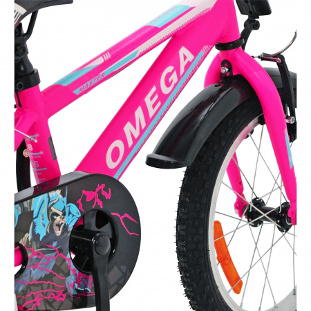 Bicicleta copii 16" OMEGA Master alb, varsta 4-6 ani [4]