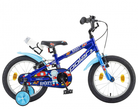 16" (varsta 4-6 ani) - Bicicleta copii 16" POLAR Junior Dino, verde, varsta 4-6 ani