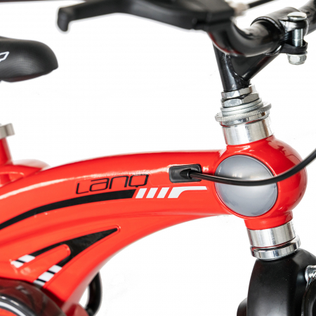 Bicicleta copii 16" LANQ, cadru magneziu, rosu, varsta 4-6 ani [9]