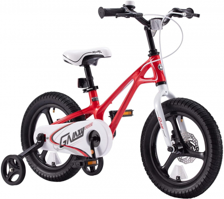 BICICLETE - Bicicleta copii 16" ROYAL BABY ChipMunk Galaxy, cadru si roti magneziu, frane disc, roz, varsta 4-6 ani