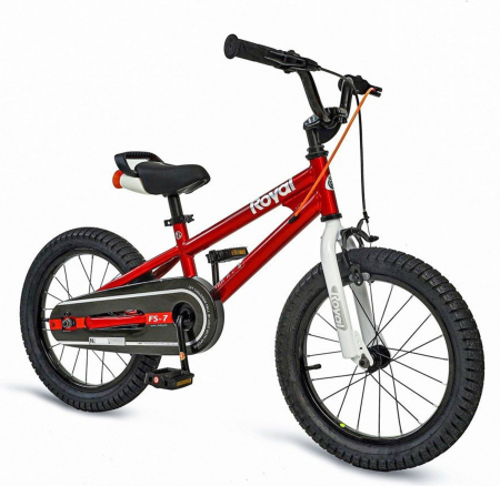 16" (varsta 4-6 ani) - Bicicleta copii 16" ROYAL BABY Freestyle 7.0 NF, rosu, varsta 4-6 ani
