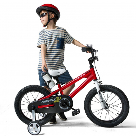 Bicicleta copii 16" ROYAL BABY Freestyle 7.0 NF, rosu, varsta 4-6 ani [8]