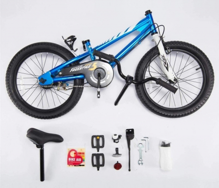 Bicicleta copii 16" ROYAL BABY Freestyle EZ, pedalier detasabil/suport picioare, negru/galben, varsta 4-6 ani [10]