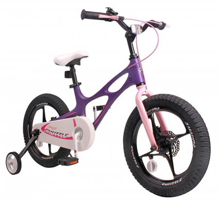 16" (varsta 4-6 ani) - Bicicleta copii 16" ROYAL BABY Space Shuttle, cadru si roti magneziu, negru, varsta 4-6 ani