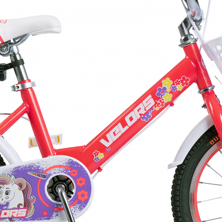 Bicicleta copii 16" VELORS Unicorn V1602, varsta 4-6 ani [10]