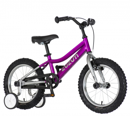 16" (varsta 4-6 ani) - Bicicleta copii 16" ZUZUM Bella, mov/argintiu, varsta 4-6 ani