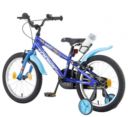Bicicleta copii 18" POLAR Junior Dino, negru/verde, varsta 5-7 ani [2]