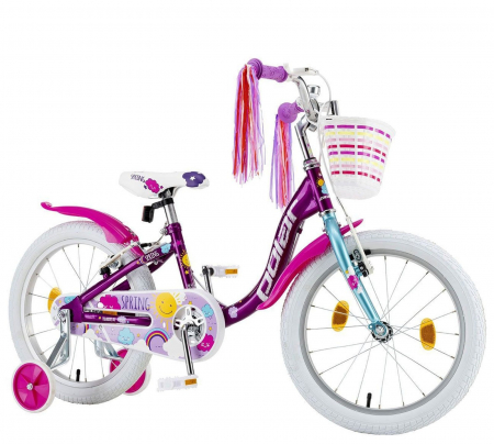 Bicicleta copii 18" POLAR Junior Icecream, roz, varsta 5-7 ani [1]