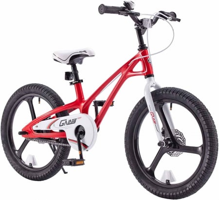18" (varsta 5-7 ani) - Bicicleta copii 18" ROYAL BABY ChipMunk Galaxy, cadru si roti magneziu, frane disc, albastru, varsta 5-7 ani