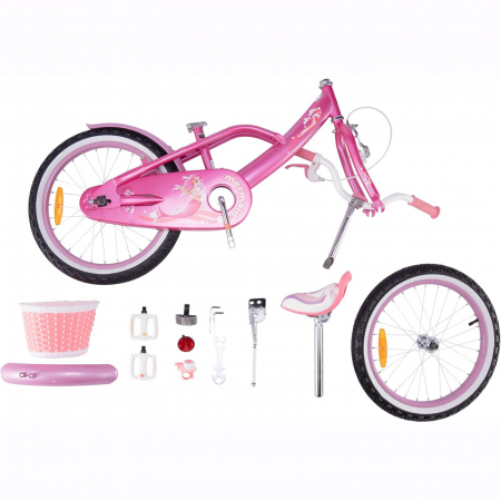 Bicicleta copii 18" ROYAL BABY Mermaid, roz, varsta 5-7 ani [5]
