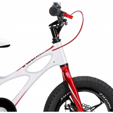 Bicicleta copii 18" ROYAL BABY Space Shuttle, cadru si roti magneziu, alb, varsta 5-7 ani [3]