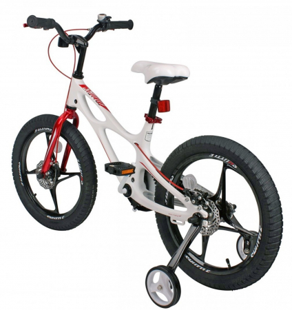 Bicicleta copii 18" ROYAL BABY Space Shuttle, cadru si roti magneziu, alb, varsta 5-7 ani [2]