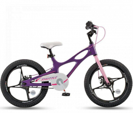 Bicicleta copii 18" ROYAL BABY Space Shuttle, cadru si roti magneziu, alb, varsta 5-7 ani [1]