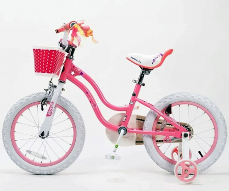 Bicicleta copii 18" ROYAL BABY Star Girl, violet, varsta 5-7 ani [1]