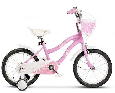 Bicicleta copii 18" VELORS Pony V1804B roz, varsta 5-7 ani [1]