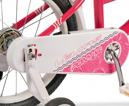 Bicicleta copii 18" VELORS Pony V1804B roz, varsta 5-7 ani [5]