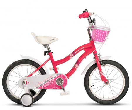 Bicicleta copii 18" VELORS Pony V1804B roz, varsta 5-7 ani [1]