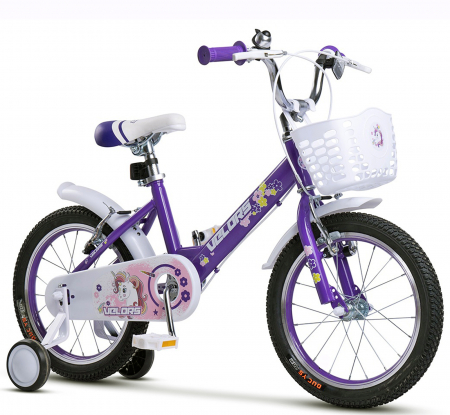 18" (varsta 5-7 ani) - Bicicleta copii 18" VELORS Unicorn V1802, varsta 5-7 ani