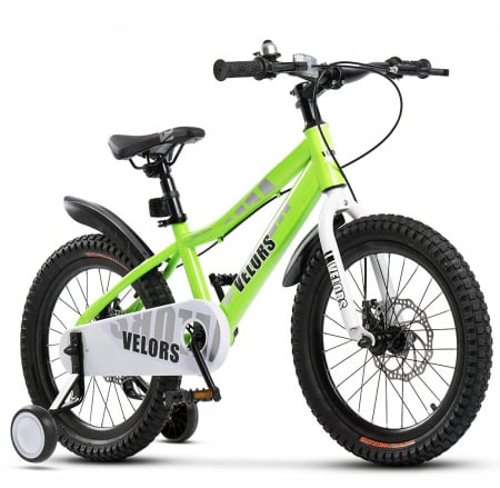 18" (varsta 5-7 ani) - Bicicleta copii 18" VELORS Vogue, cadru otel, frane disc, varsta 5-7 ani