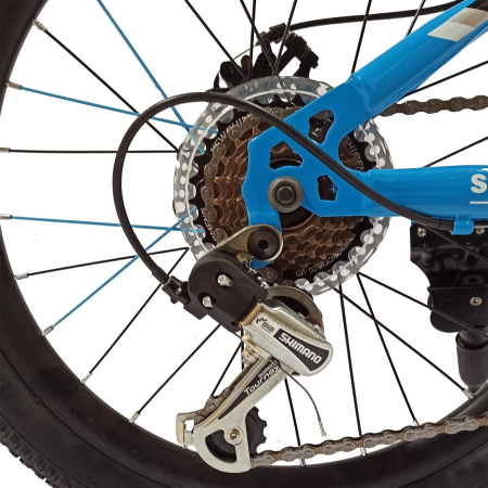 Bicicleta copii 20" BR Inspire, cadru otel 12", manete revoshift, frane disc, 7 viteze, varsta 7-10 ani [10]