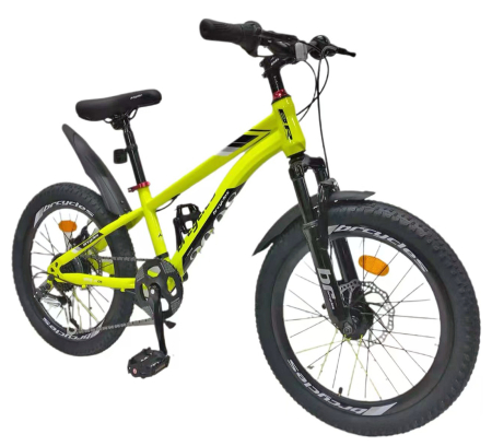 Bicicleta copii 20" BR Inspire, cadru otel 12", manete revoshift, frane disc, 7 viteze, varsta 7-10 ani [1]