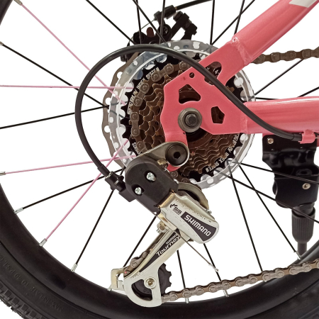 Bicicleta copii 20" BR Inspire, cadru otel 12", manete revoshift, frane disc, 7 viteze, varsta 7-10 ani [10]