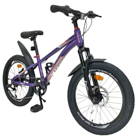 Bicicleta copii 20" BR Inspire, cadru otel 12", manete revoshift, frane disc, 7 viteze, varsta 7-10 ani [1]