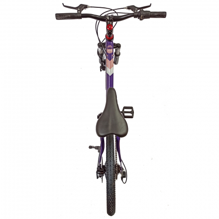 Bicicleta copii 20" BR Inspire, cadru otel 12", manete revoshift, frane disc, 7 viteze, violet/roz, varsta 7-10 ani [10]