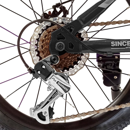 Bicicleta copii 20" BR Tornado, cadru aluminiu 12", manete revoshift, frane disc, 7 viteze, varsta 7-10 ani  [9]