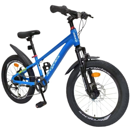 Bicicleta copii 20" BR Tornado, cadru aluminiu 12", manete revoshift, frane disc, 7 viteze, varsta 7-10 ani  [1]