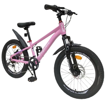 Bicicleta copii 20" BR Tornado, cadru aluminiu 12", manete revoshift, frane disc, 7 viteze, varsta 7-10 ani  [1]