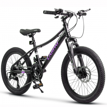 20" (varsta 7-10 ani) - Bicicleta copii 20" CARPAT Polestar, cadru otel, manete secventiale, frane disc, 21 viteze