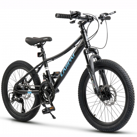 20" (varsta 7-10 ani) - Bicicleta copii 20" CARPAT Polestar, cadru otel, manete secventiale, frane disc, 21 viteze