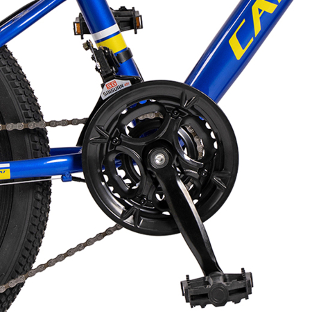 Bicicleta copii 20" CARPAT Polestar, cadru otel, manete secventiale, frane disc, 21 viteze, varsta 7-10 ani [6]