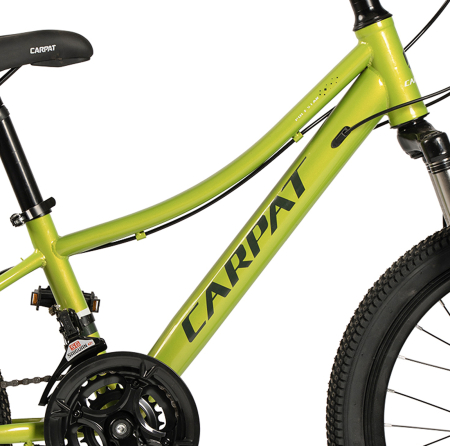 Bicicleta copii 20" CARPAT Polestar, cadru otel, manete secventiale, frane disc, 21 viteze, varsta 7-10 ani [10]