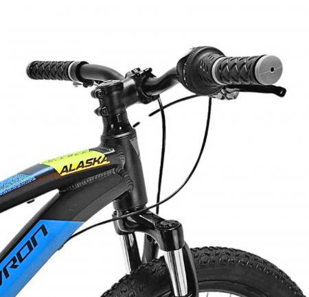 Bicicleta copii 20" DEVRON Alaska 20, cadru aluminiu, frane disc, 6 viteze, negru/albastru, varsta 7-10 ani [3]