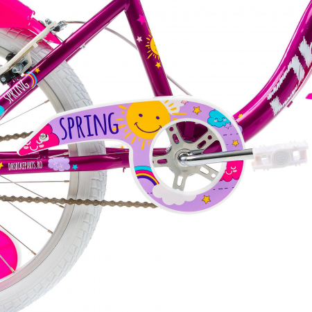 Bicicleta copii 20" DHS Junior Spring, mov/roz, varsta 7-10 ani [5]