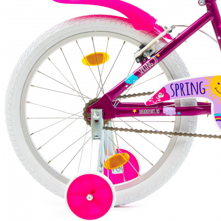 Bicicleta copii 20" DHS Junior Spring, mov/roz, varsta 7-10 ani [6]