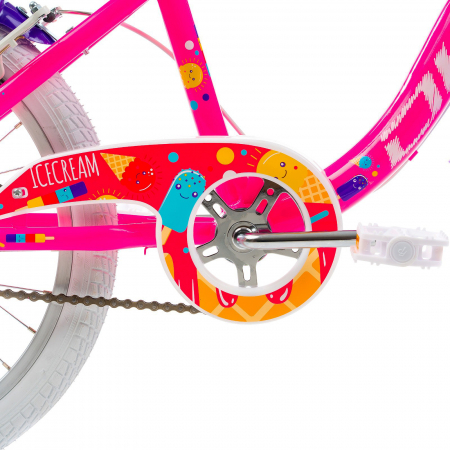 Bicicleta copii 20" DHS Junior Icecream, roz/mov, varsta 7-10 ani [5]