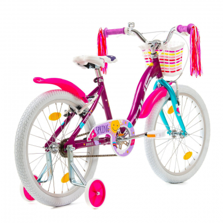 Bicicleta copii 20" DHS Junior Spring, mov/roz, varsta 7-10 ani [2]