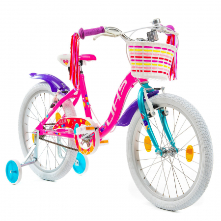 20" (varsta 7-10 ani) - Bicicleta copii 20" DHS Junior Icecream, roz/mov, varsta 7-10 ani