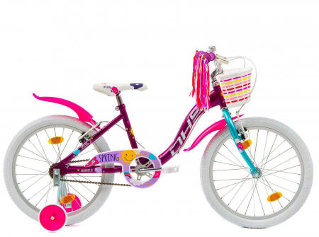 Bicicleta copii 20" DHS Junior Spring, mov/roz, varsta 7-10 ani [1]