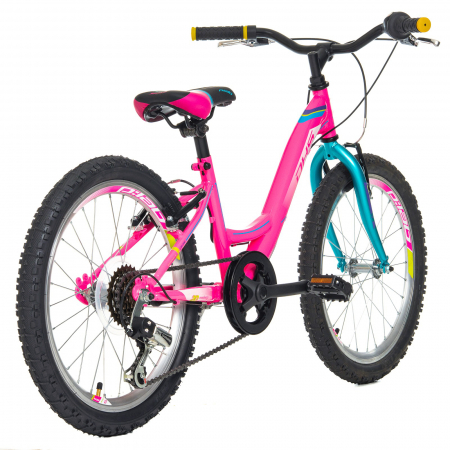 Bicicleta copii 20" DHS Modesty 20, cadru otel, frane V-Brake, 6 viteze, varsta 6-9 ani [2]