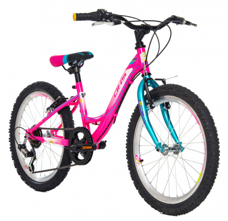 20" (varsta 7-10 ani) - Bicicleta copii 20" DHS Modesty 20, cadru otel, frane V-Brake, 6 viteze, varsta 6-9 ani