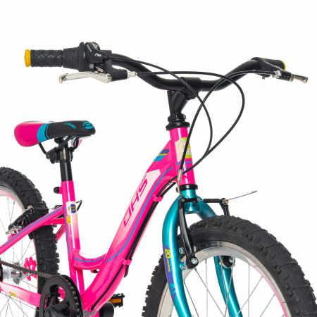 Bicicleta copii 20" DHS Modesty 20, cadru otel, frane V-Brake, 6 viteze, varsta 6-9 ani [4]