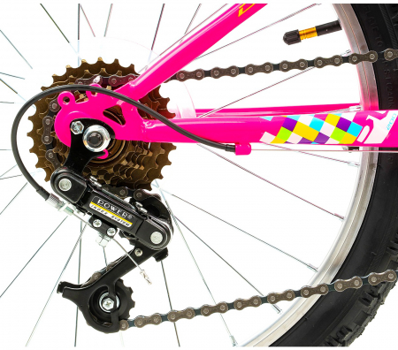 Bicicleta copii 20" DHS Plasma 200, cadru otel, frane V-Brake, 6 viteze,  varsta 7-10 ani [6]