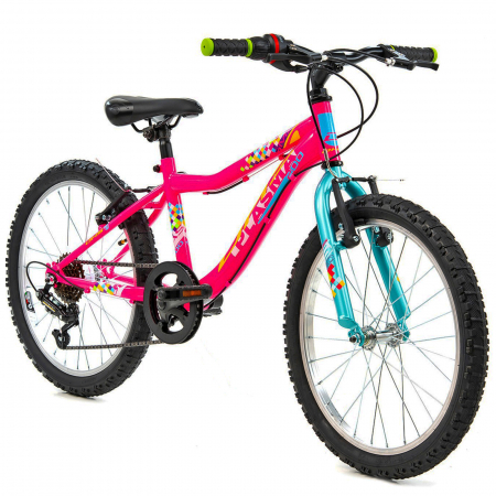 20" (varsta 7-10 ani) - Bicicleta copii 20" DHS Plasma 200, cadru otel, frane V-Brake, 6 viteze,  varsta 7-10 ani