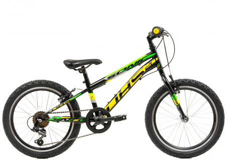 Bicicleta copii 20" DHS Sonic 20, cadru otel, frane V-Brake, 6 viteze, varsta 7-10 ani [1]